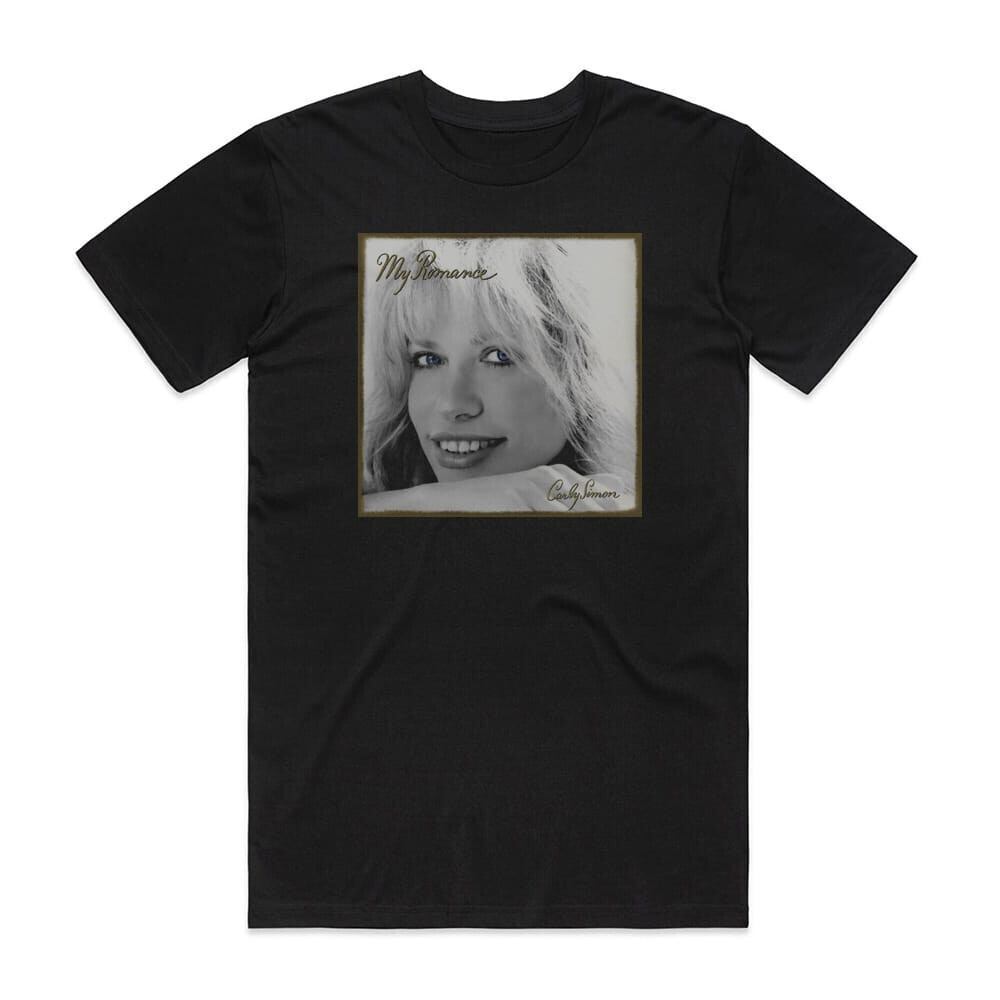Carly Simon My Romance Album Cover T-Shirt Black